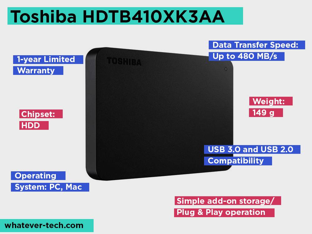 Toshiba HDTB410XK3AA Review, Pros and Cons.